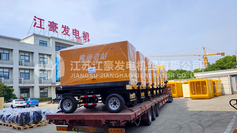 十台移动电站柴油发电机组发货